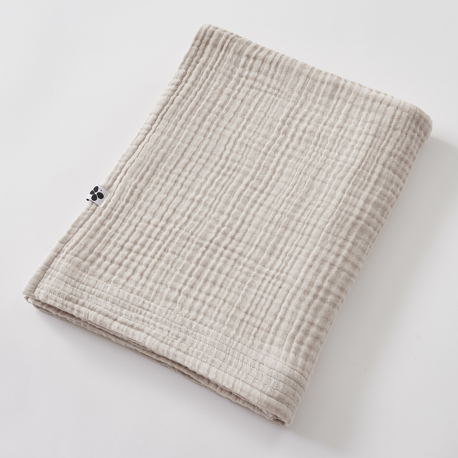 Drap de bain 90x150 cm gaze de coton unie GAÏA serviette douche