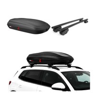 Carbonlook Dachbox 320L + Alu DachträGer Mercedes C Klasse S205 2014-21 Schwarz