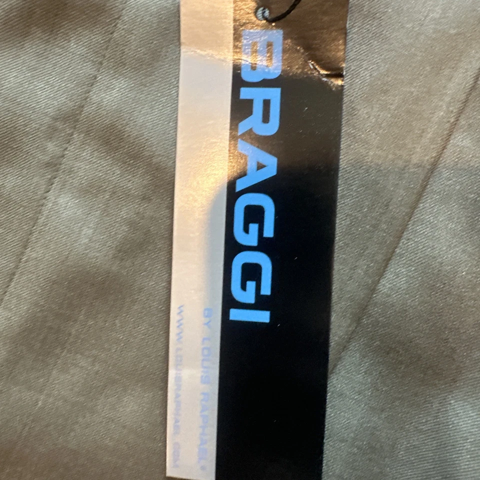 Pantalones Braggi by Louis Raphael verdes para hombre Martin Super 150s P/V sarga talla 38 X 29 Foto 3 de 4