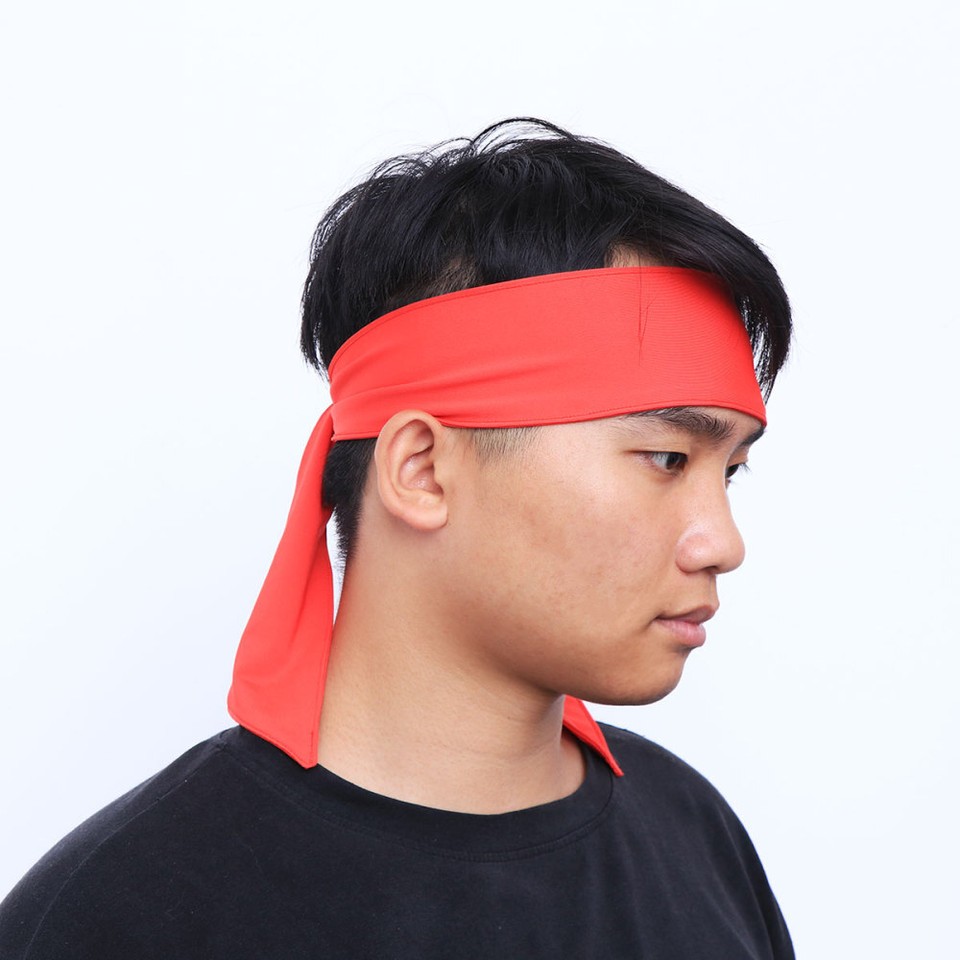 Red Ninja Headband Sweat Bands Headbands Men Wearresistant Miss Women
