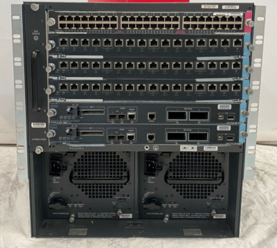 Cisco Catalyst 6506 2x VS-S720-10G-3C 1x WS-X6748-GE-TX 3x WS-X6716-10T-3C