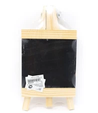 Mini Blackboard 12X23 Easel In Wood Tripod Chalk For Bar