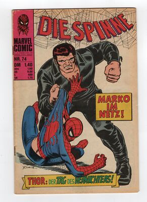1969 MARVEL AMAZING SPIDER-MAN #73 1ST SILVERMANE, MAN-MOUNTAIN MARKO KEY GERMAN