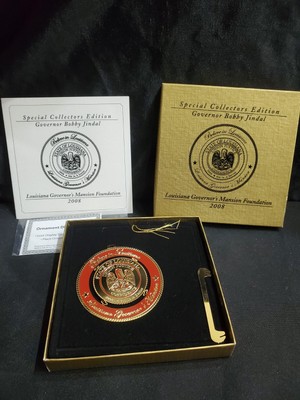 Louisiana Governors Mansion Christmas Ornament 2008 Mansion Foundation Jindal