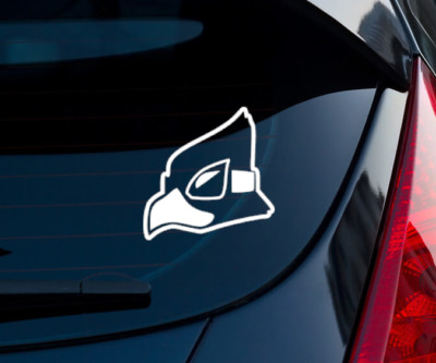 Star Fox Falco Super Smash Bros Indoor/Outdoor Matte White Vinyl Decal 5.6''x5.6''