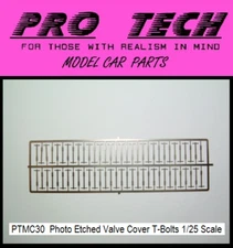 PTMC 30 Valve Cover T Bolts Photo Etched 1:25 Scale LBR Model Parts PRO TECH