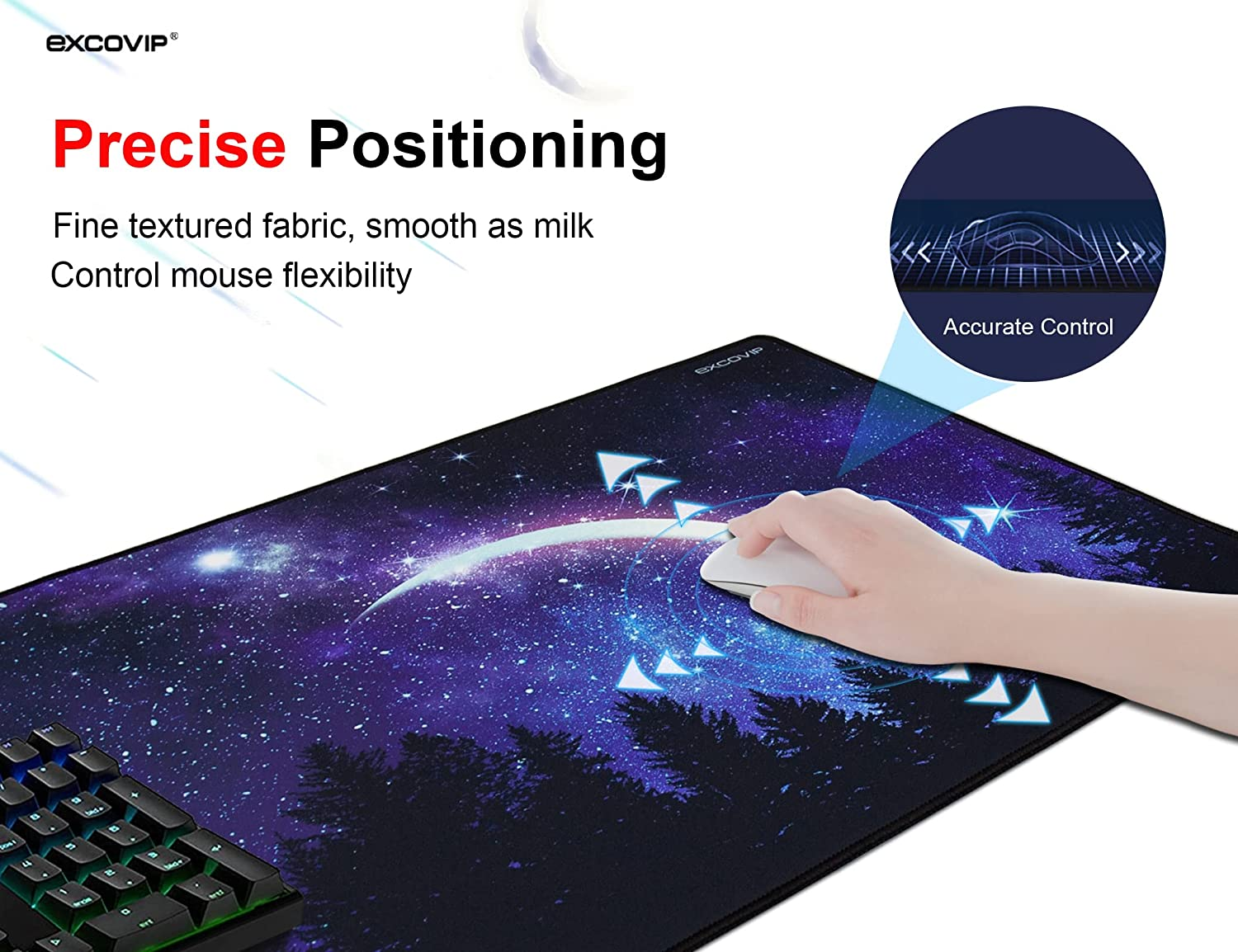 Excovip XXL Mouse Pad 900 X 400 X 2 Mm Extra Large Gaming Mouse and