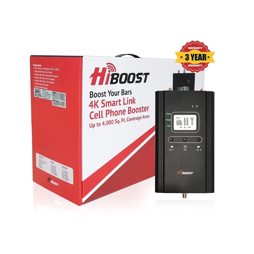 Cell Phone Signal Booster for Home and Office, 4,000 sq ft, Boost 5G 4G LTE D... - Image 2 of 2