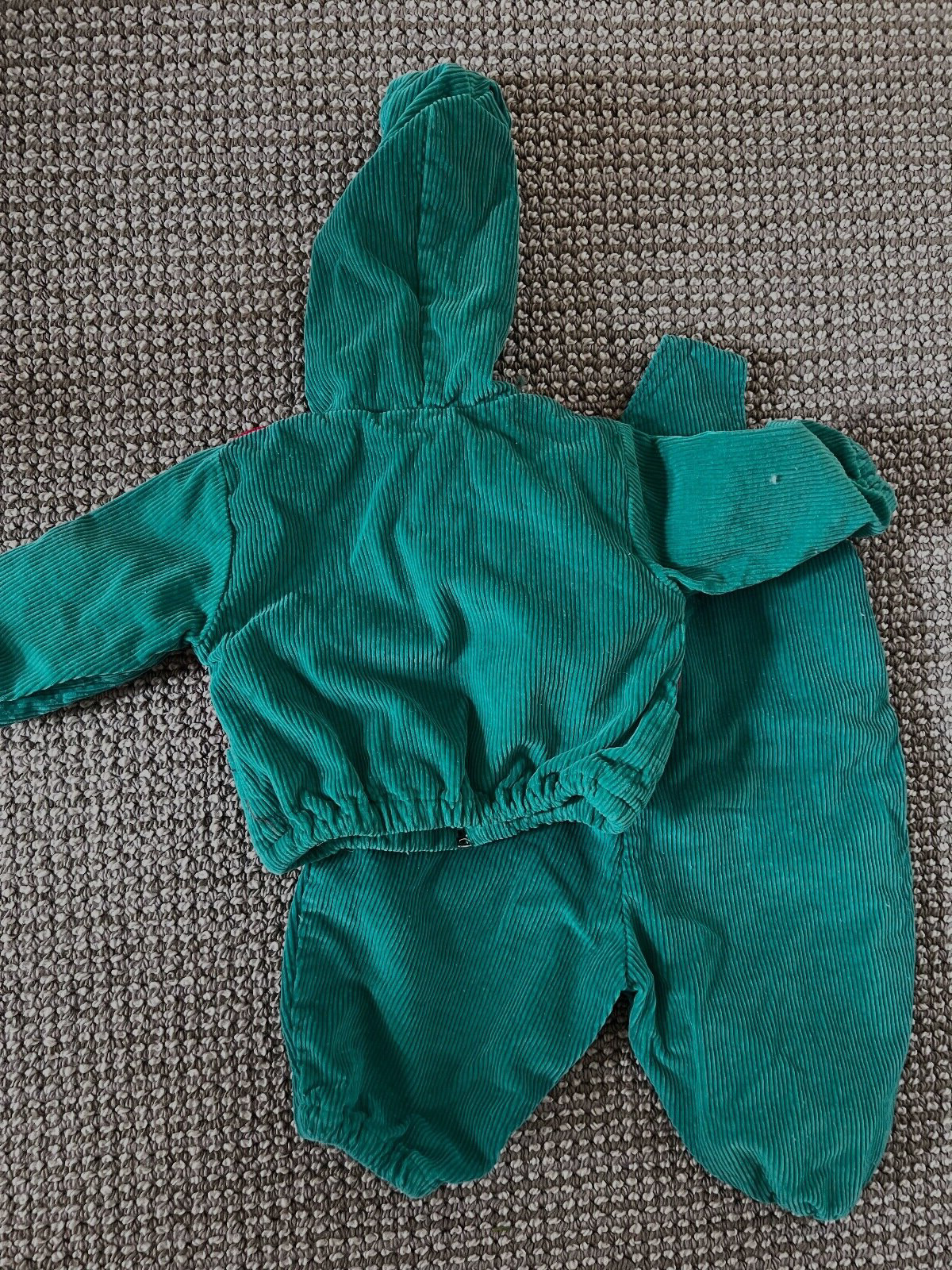 Vintage baby green corduroy overalls & jacket … Gem