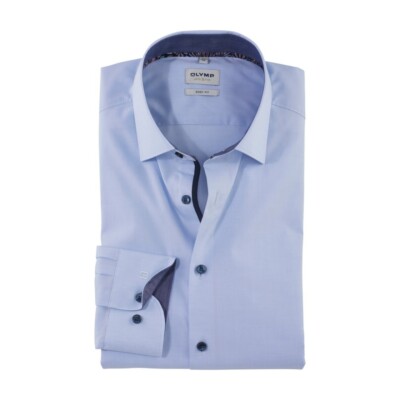 Olympus Level Five Mens Business Shirt Blue 201454 10