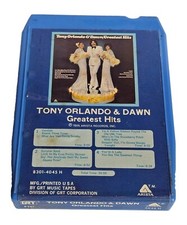 TONY ORLANDO  DAWN - GREATEST HITS 8 Track, 1975, Arista 8301- 4045 H