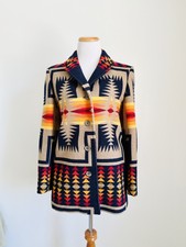 Vtg Pendleton Western Wear Wool Chief Joseph Aztec Ranch Jacket Coat Small