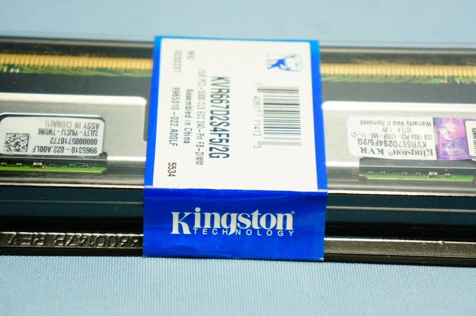 PC Kingston Dimm Ram 2GB KVR667D2S4F5/2G 240Pin Fully Buffered SEALED 1 module - Image 3 of 4