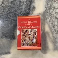 Vntg. Little Treasure Of Christmas Classics. 4 small Ideals Children Books 1990