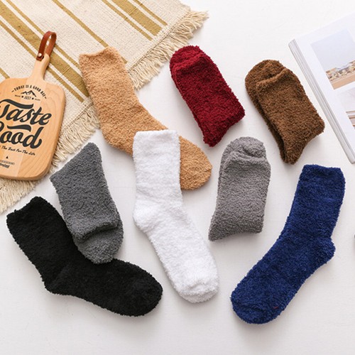 6 Paires De Chaussettes Moelleuses D'hiver - Chaussettes Douillettes Pour Femme Et Fille - Idéales Pour La Maison Et Le Sommeil