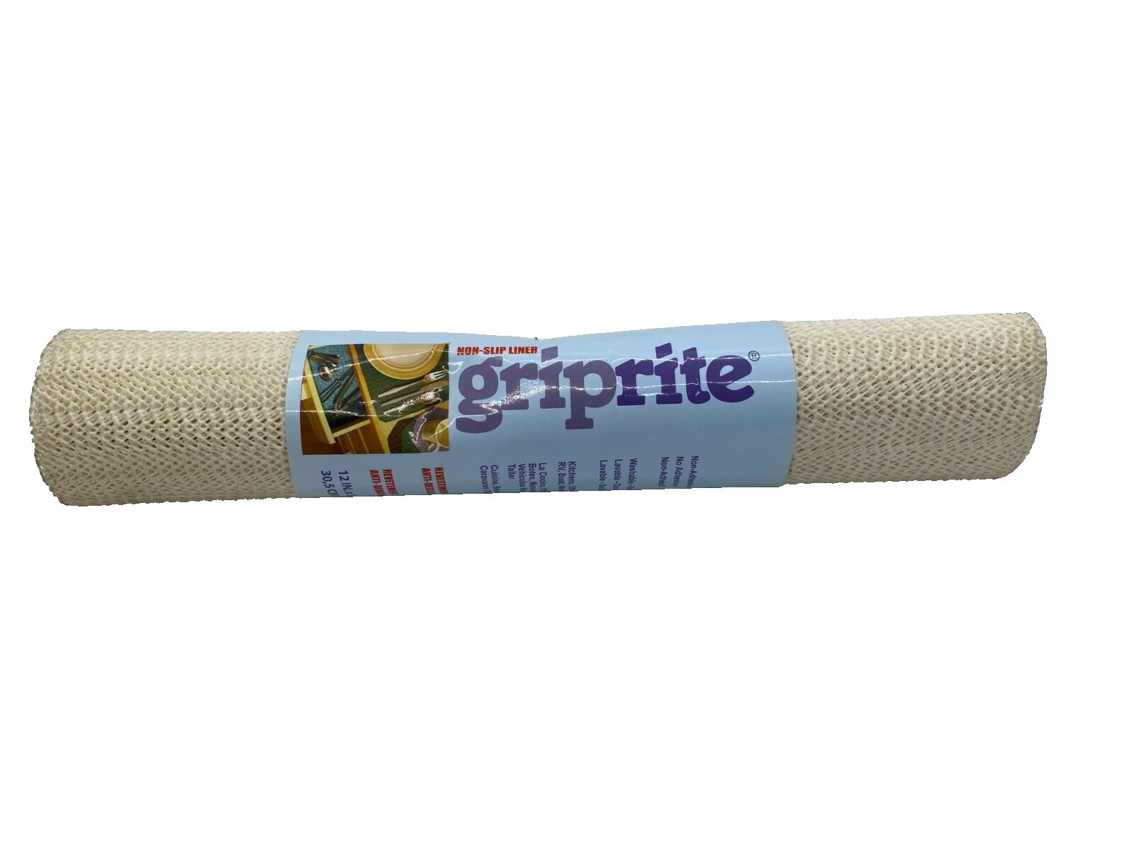 WHITE Non Slip Cabinet Shelf Liner Pad Drawer Grip Mat No Skid 12