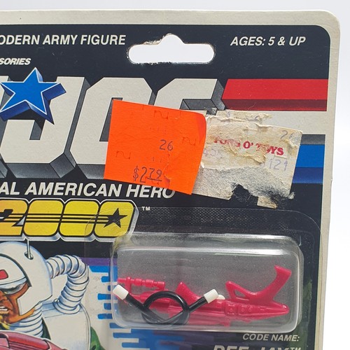 Figura de acción de colección GI Joe DEE JAY original Battle Force 2000 1989 sin usar en caja antena DJ - Imagen 5 de 11