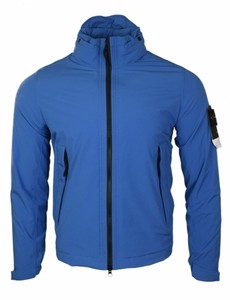 stone island blue soft shell jacket