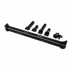 DTUP02031 Hobby Details Aluminum Rear Bumper Set Style B -Black for TRX-4