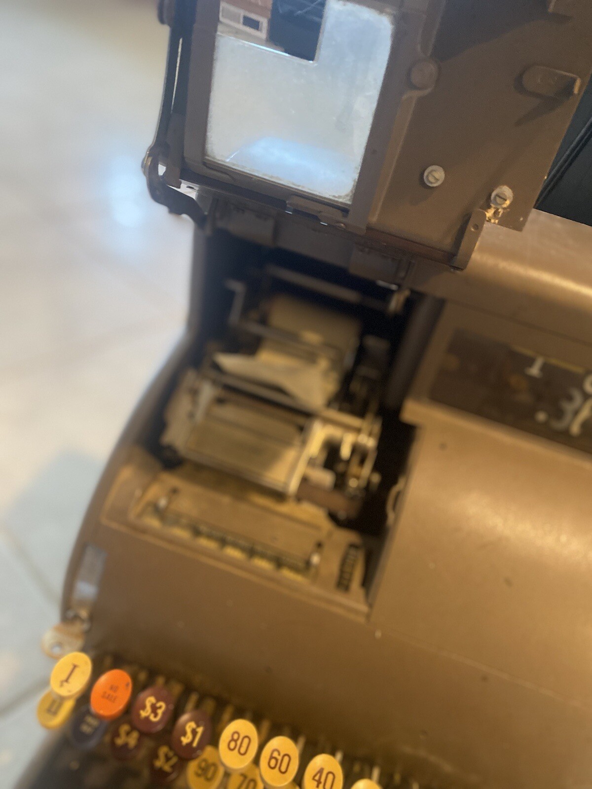 Antique Brass Cash Register Model 711 National Cash Register eBay