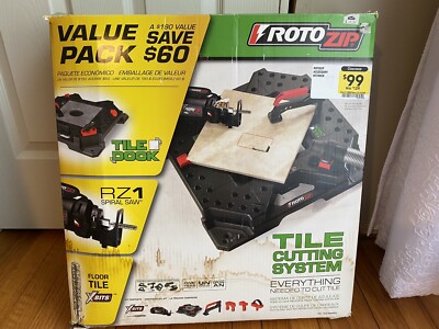 RotoZip Tile Cutting System - Tile Dock, RZ1 Spiral Saw & Floor