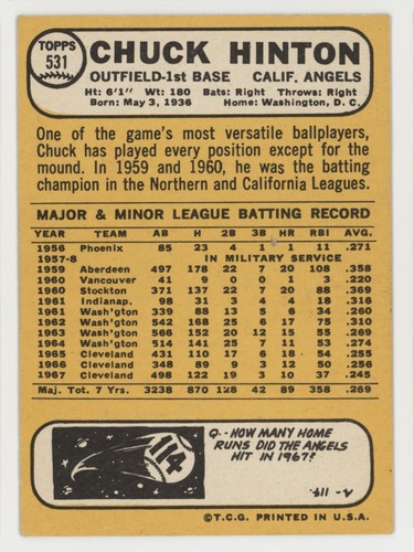 Set Builders: 1968 Topps 400-599 VG/EX & better, no creases, FREE shipping - Picture 247 of 374