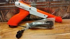 Vintage NINTENDO ZAPPER NES Orange Light Gun w/ Original Cord Plastic Baggie
