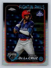 Carlos De La Cruz 2024 Topps Pro Debut Chrome Reading Fightin Phils #PDC-51