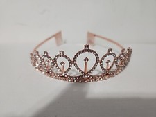 Rose Gold Hair Clip Crown With Diamonds birthday
