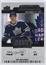 2022 Upper Deck Credentials Debut Ticket Access 65/999 Tier 1 Mac Hollowell 18yf