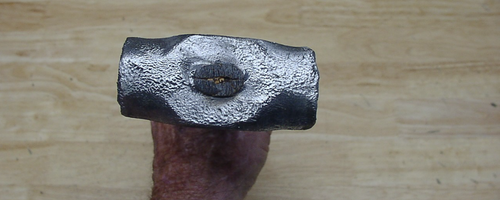 Vntg Unbranded 3lbs.12.6oz Lead Hammer,3-15/16" Head,1-9/16 Faces,Wood Handl,EXC - Picture 10 of 11