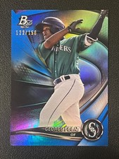 George Feliz 2022 Bowman Platinum Blue Foil Parallel /150 Mariners
