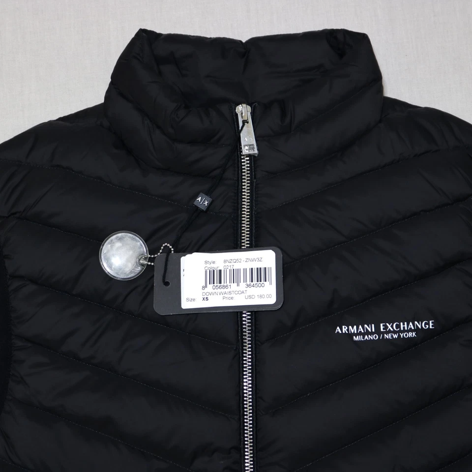 Armani Exchange Men 2 Way Zip Lightweight Outerwear Vest size XS new with tag - Image 2 of 4