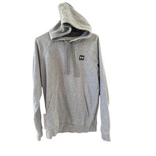 Under Armour Mens ColdGear Rival Fleece Hoodie Gray Loose Fit Small S