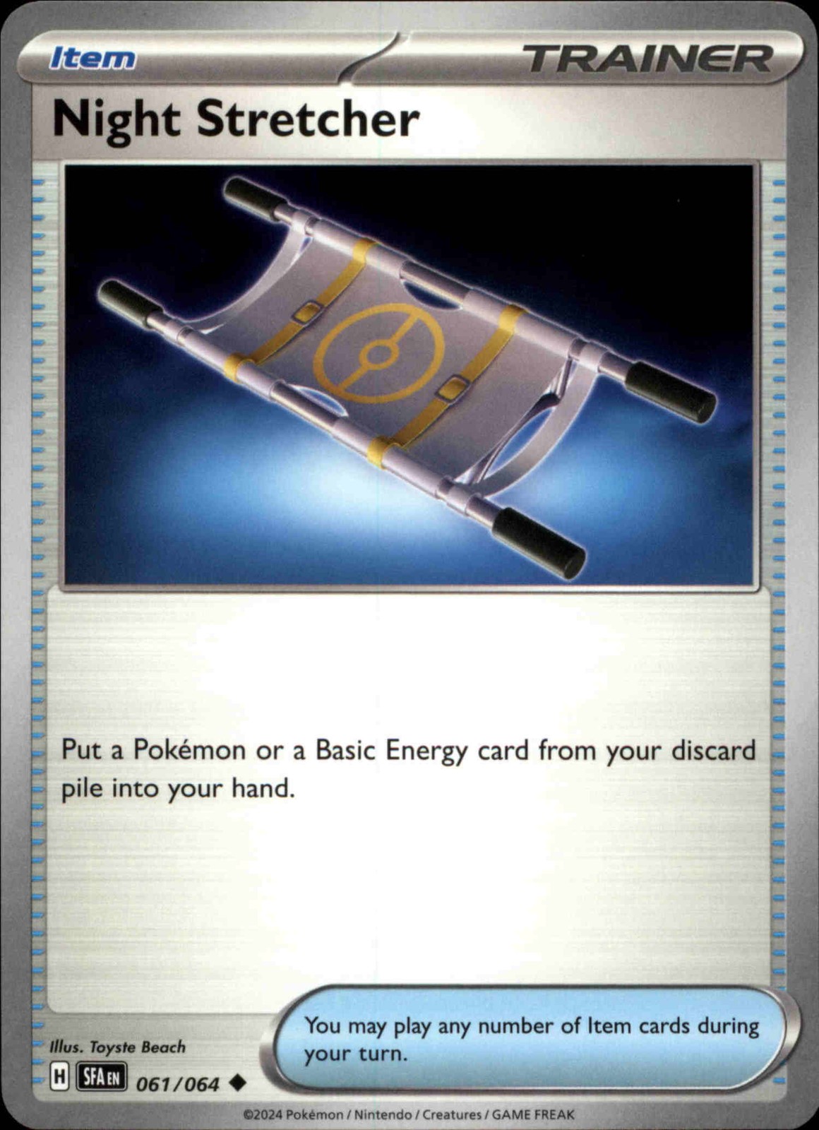 Night Stretcher 061/064 Normal Uncommon SV: Shrouded Fable NM