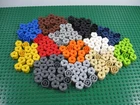 LEGO Brick Round 2x2 w/Axle Holes SUPPORTS ON BOTTOM (6 PCS) #3941- Choose Color