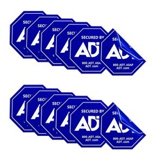 12 Pack ADT Security Stickers, Double-Sided ADT Security Decals,HD Printed Se...