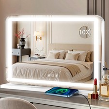 Ratsamee 23 X 18 Vanity Mirror With Lights Led Lighted Makeup Mirror With 3