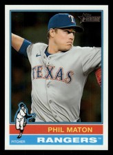 2025 Topps Heritage Chrome #567 Phil Maton [NM] [Parallel Baseball Card]