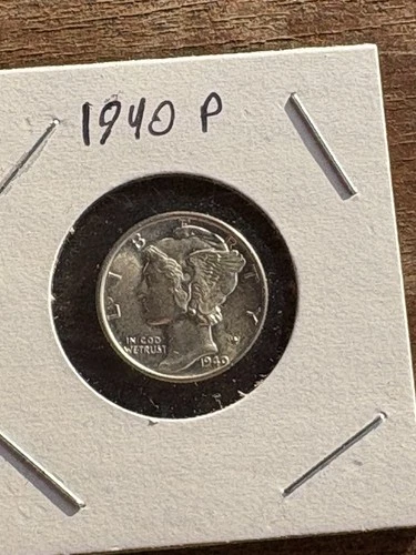 1940 P Mercury Dime 90% Silver  BU Uncirculated FSB