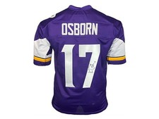 K.J. (KJ) Osborn Signed Minnesota Purple Football Jersey JSA
