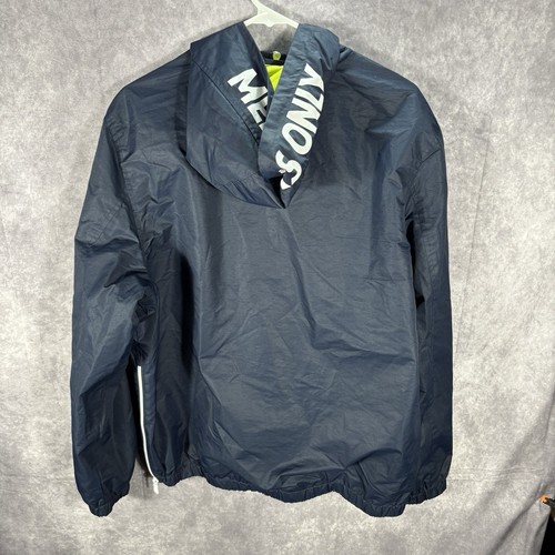 Members Only Jacket Mens Large Blue Sport 90s Y2K VTG Half Zip - Picture 7 of 7