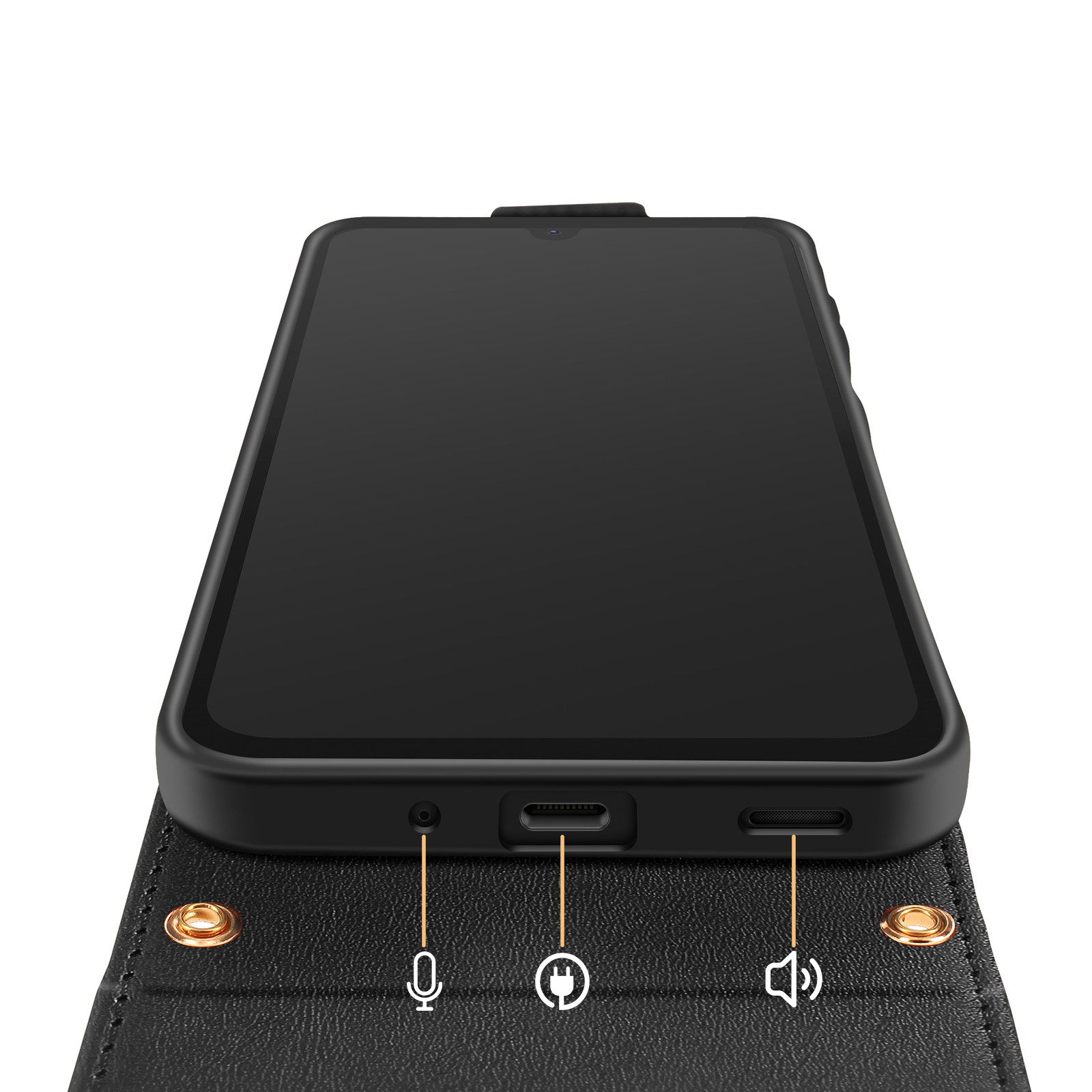 Étui clapet vertical Galaxy A17 protection intégrale antichoc