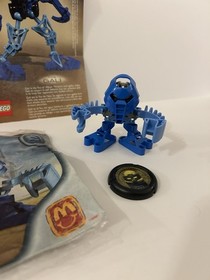 LEGO BIONICLE McDonald's Toy 1390 Tohunga Maku 🔵 100% Complete with Disc Poster