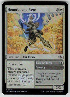 Honorbound Page Foil Common Secrets of Strixhaven 19 MTG Near Mint 2026