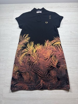 Fred Perry Amy Winehouse Black Dress Size 10 Pre Owned Excellent Condition
