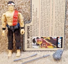 Complete Really Nice Vintage 1985 GI Joe Quick Kick Silent Weapons v1 Filecard