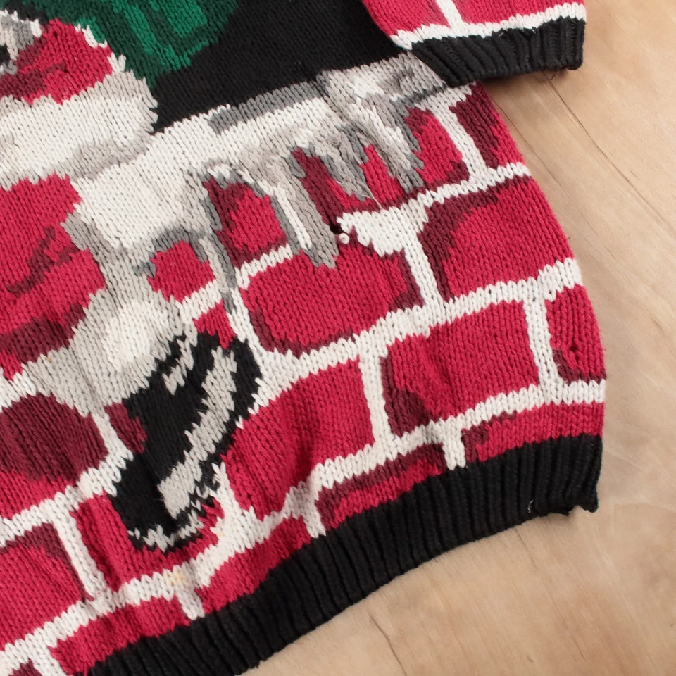 Suéter de Navidad de Papá Noel Ojo de Águila ALEXANDRA BARTLETT de Colección Años 90 Etiqueta GRANDE Foto 3 de 4