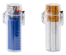 2piece cigarette lighter cover flip hard box case holder transparent ZX-295