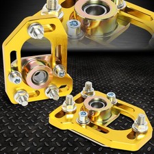 For 79-89 Ford Mustang Front Adjustable -3.0 Camber -2.0 Caster Plates Gold